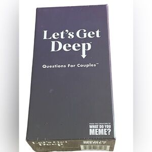 Let's Get Deep - Questions For Couples - NEW Factory Sealed Card Game